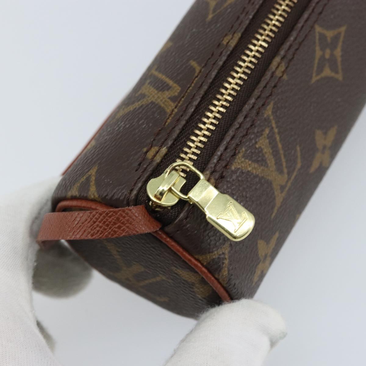 LOUIS VUITTON Monogram Papillon Pouch LV Auth LNZ582