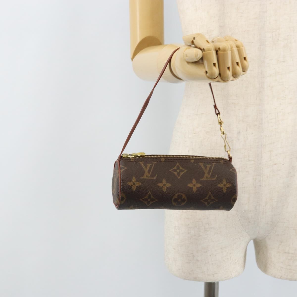 LOUIS VUITTON Monogram Papillon Pouch LV Auth LNZ582