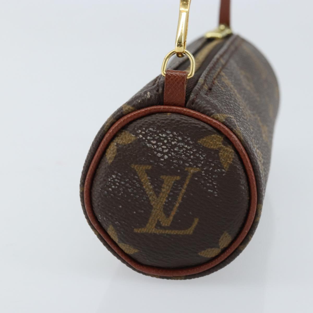 LOUIS VUITTON Monogram Papillon Pouch LV Auth LNZ582