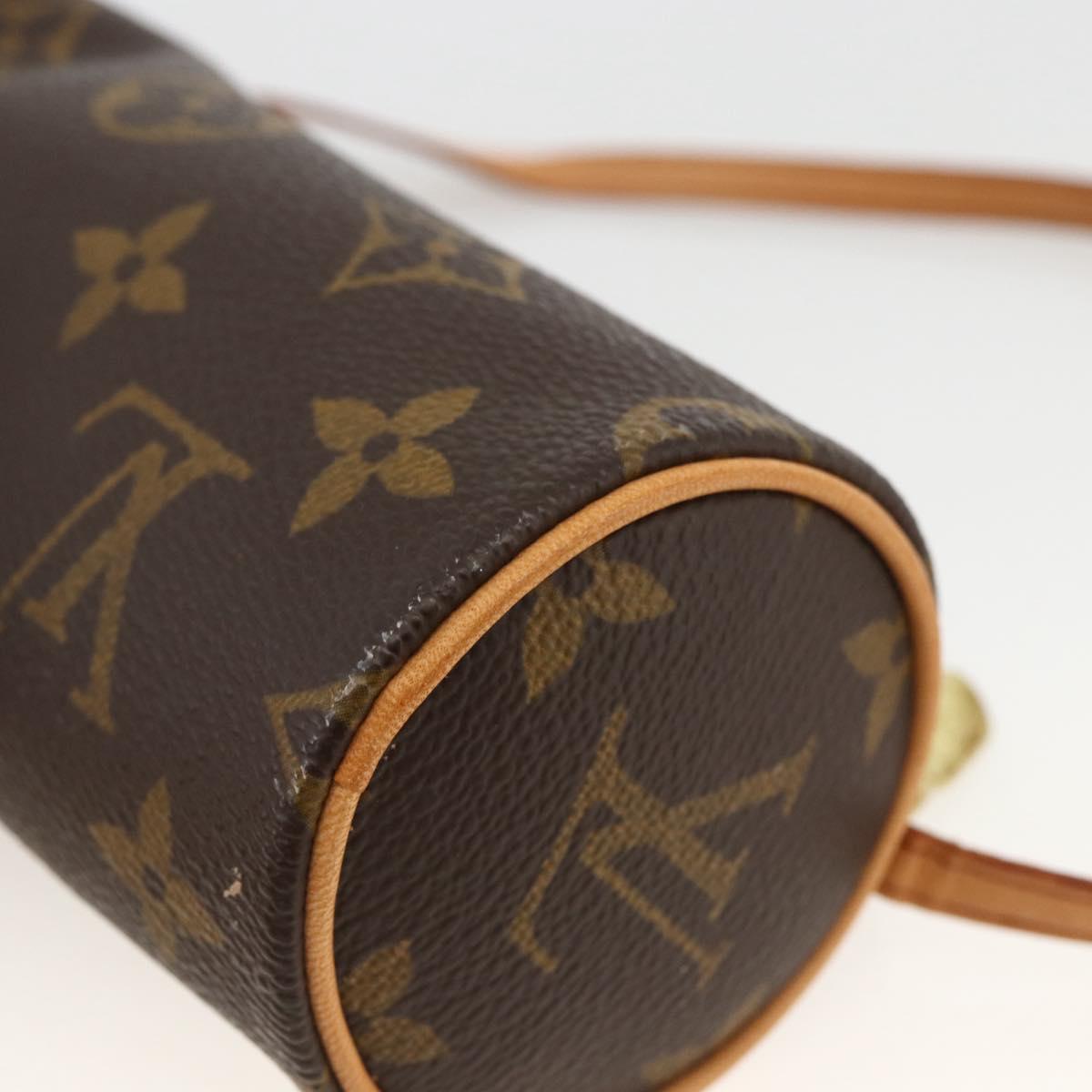 LOUIS VUITTON Monogram Papillon Pouch LV Auth LNZ583