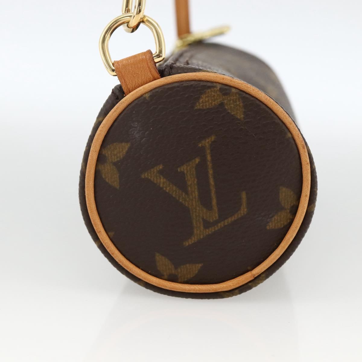 LOUIS VUITTON Monogram Papillon Pouch LV Auth LNZ583