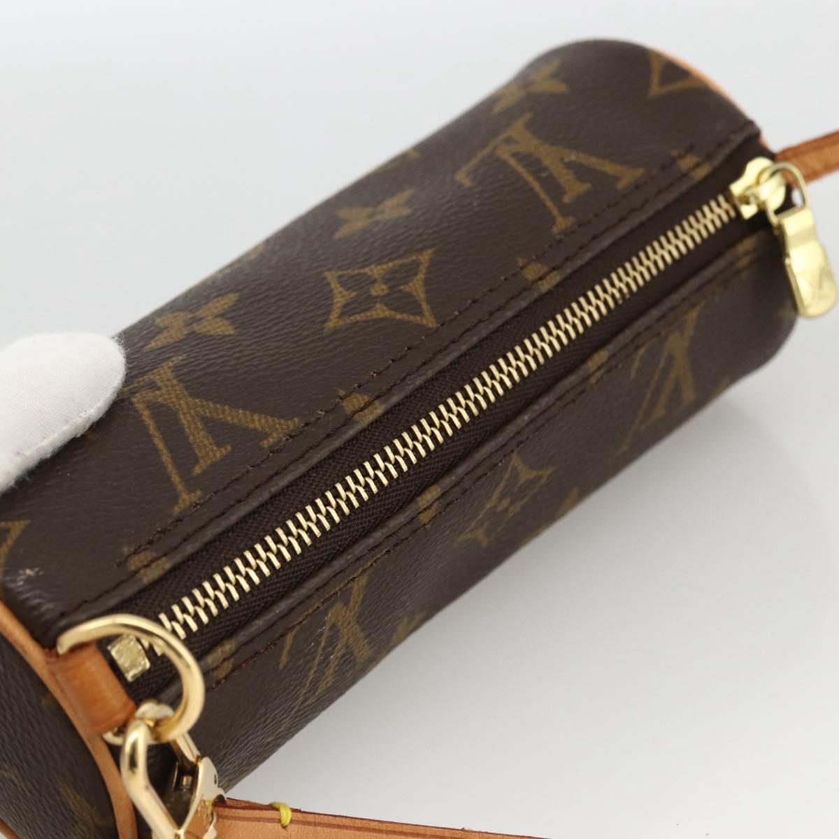 LOUIS VUITTON Monogram Papillon Pouch LV Auth LNZ583