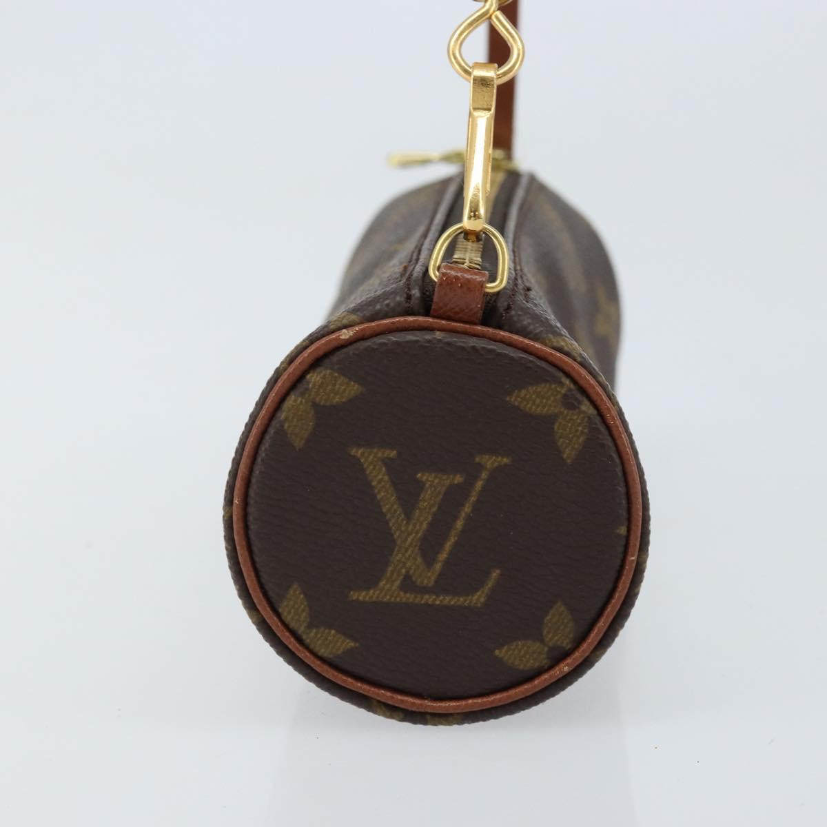 LOUIS VUITTON Monogram Papillon Pouch LV Auth LNZ584