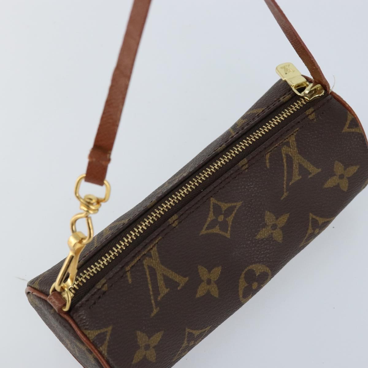 LOUIS VUITTON Monogram Papillon Pouch LV Auth LNZ584