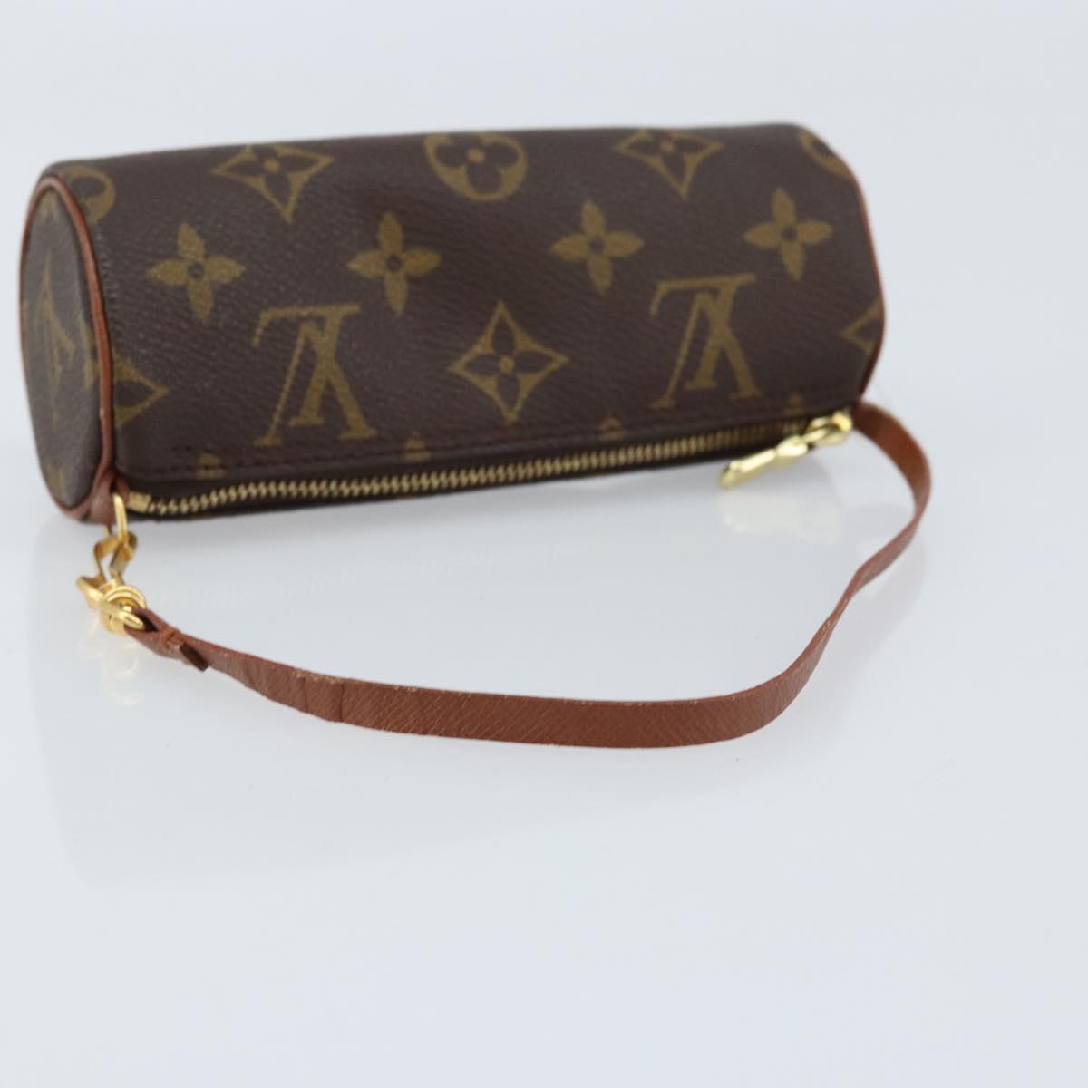 LOUIS VUITTON Monogram Papillon Pouch LV Auth LNZ584