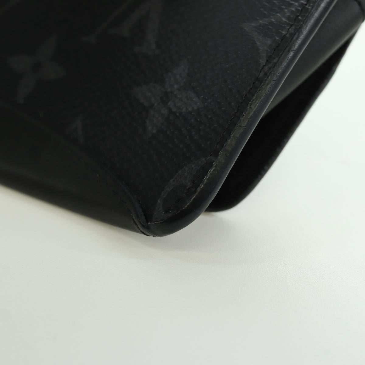 LOUIS VUITTON Monogram Eclipse Etui Lunet GM Glasses Case GI0296 LV Auth LNZ611M