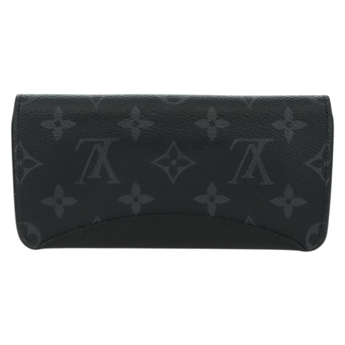 LOUIS VUITTON Monogram Eclipse Etui Lunet GM Glasses Case GI0296 LV Auth LNZ611M