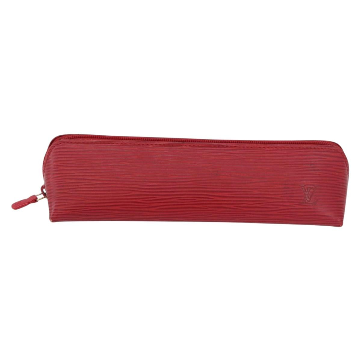 LOUIS VUITTON Epi Trousse Crayons Pen Case Red M56547 LV Auth LNZ612