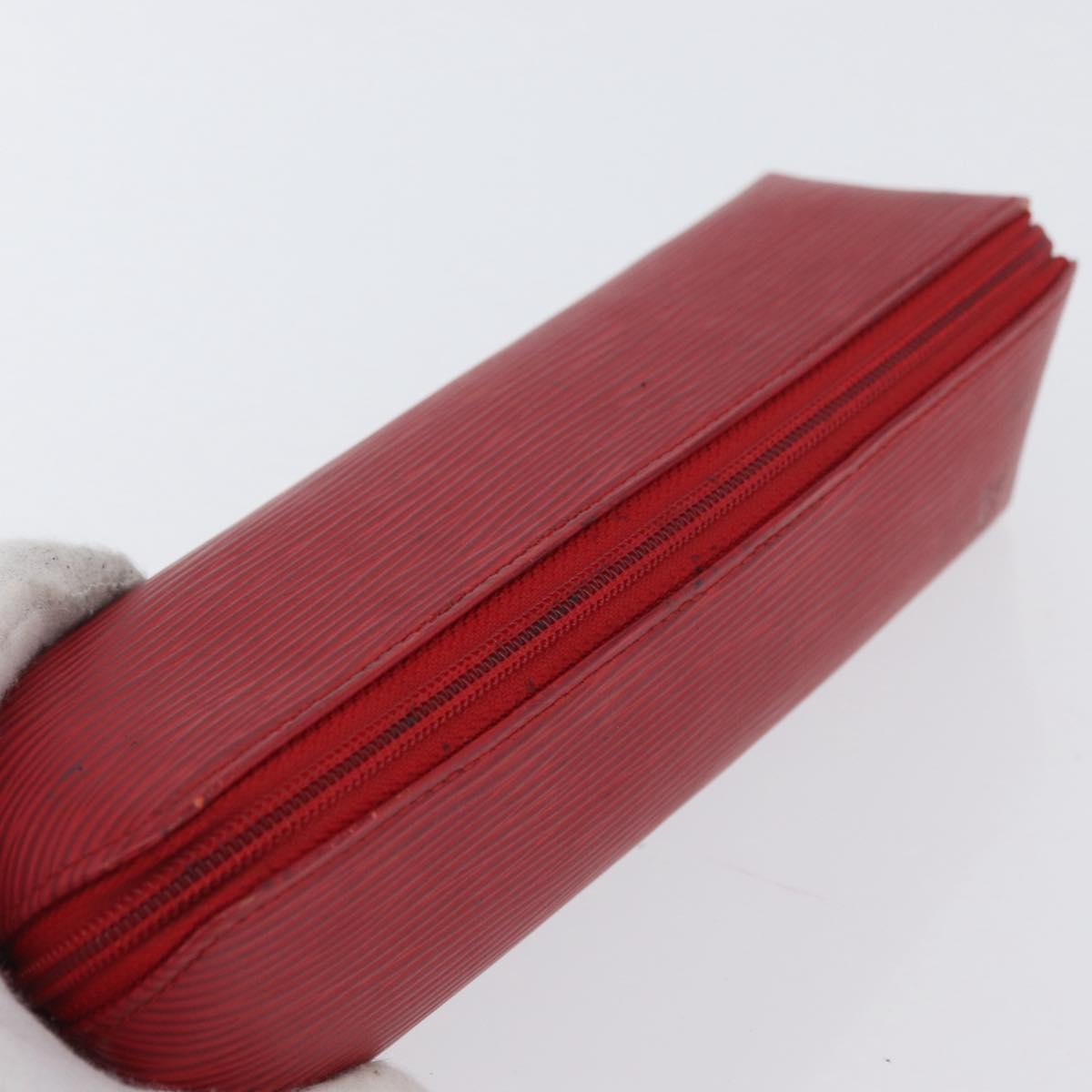 LOUIS VUITTON Epi Trousse Crayons Pen Case Red M56547 LV Auth LNZ612
