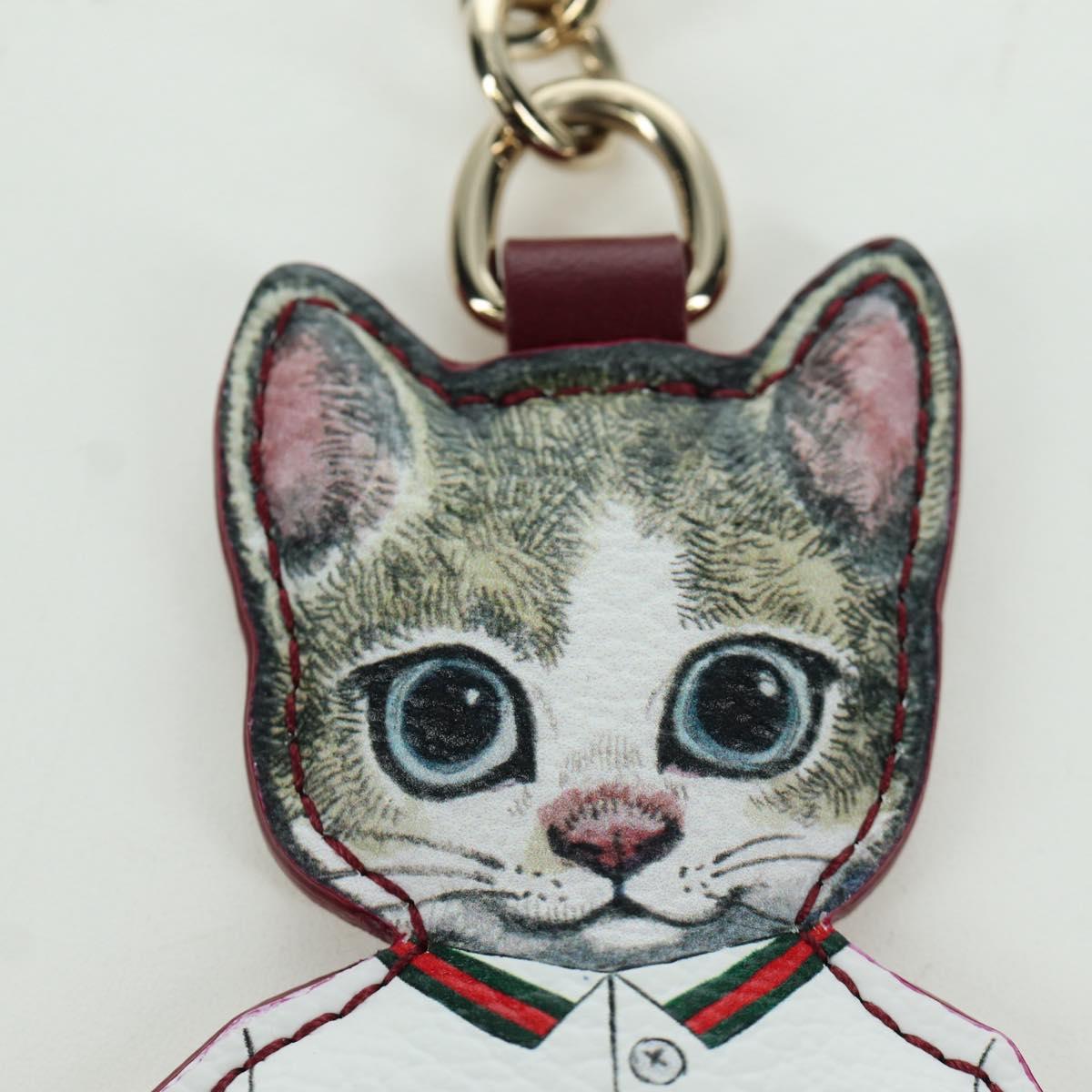 GUCCI GG Supreme Boris Yuko Higuchi Charm PVC Beige Auth LNZ613SM