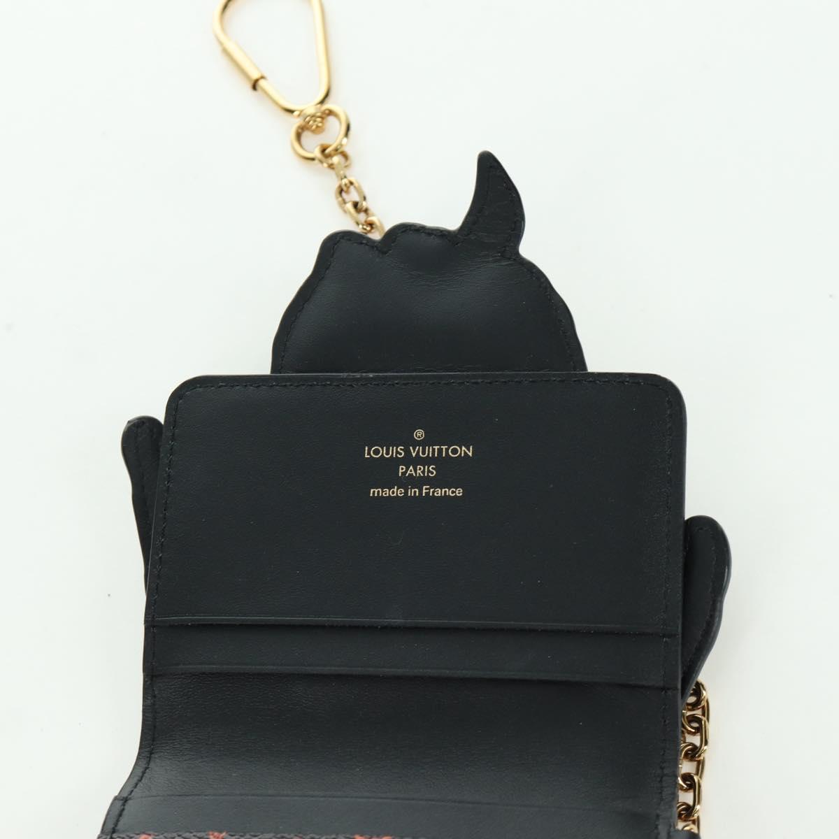 LOUIS VUITTON Epi Dog Card Holder Card Case Black M63897 LV Auth LNZ614SAM