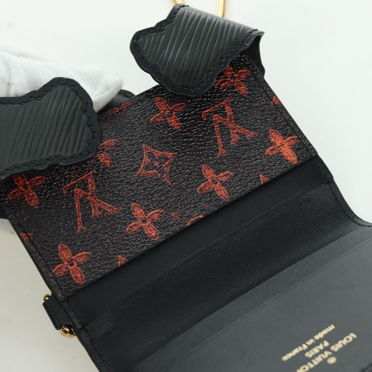 LOUIS VUITTON Epi Dog Card Holder Card Case Black M63897 LV Auth LNZ614SAM
