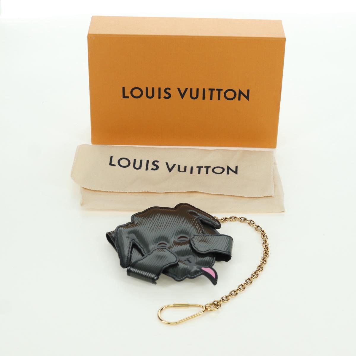 LOUIS VUITTON Epi Dog Card Holder Card Case Black M63897 LV Auth LNZ614SAM