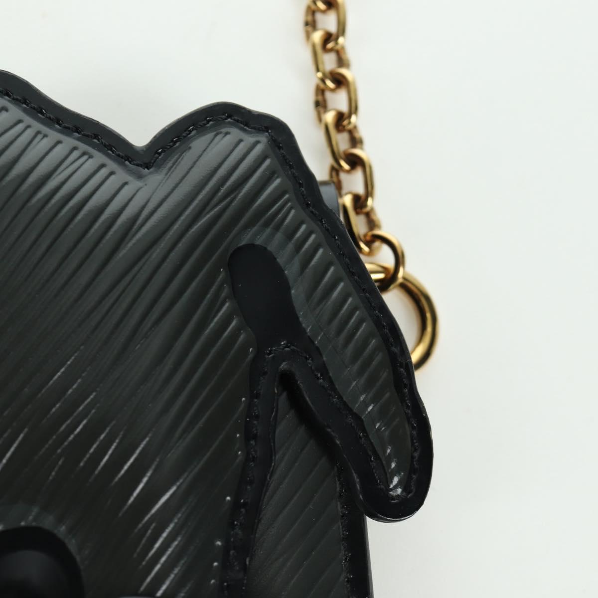 LOUIS VUITTON Epi Dog Card Holder Card Case Black M63897 LV Auth LNZ614SAM