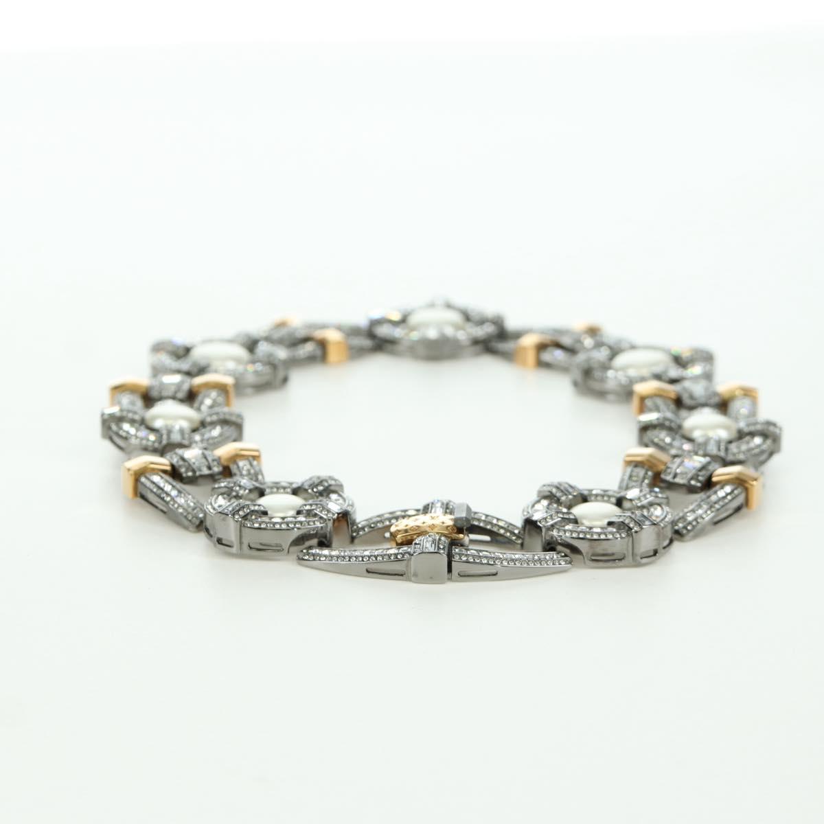 LOUIS VUITTON Collier LV Windsor metal Silver Tone MP2199 LV Auth LNZ615SM