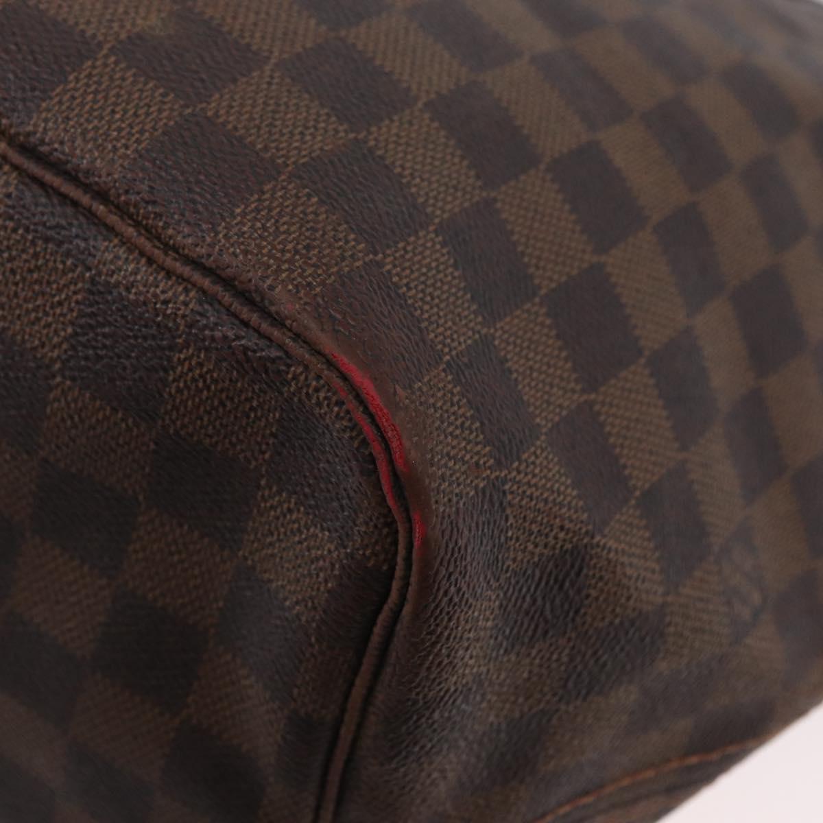 LOUIS VUITTON Damier Ebene Neverfull GM Tote Bag N51106 LV Auth LNZ627
