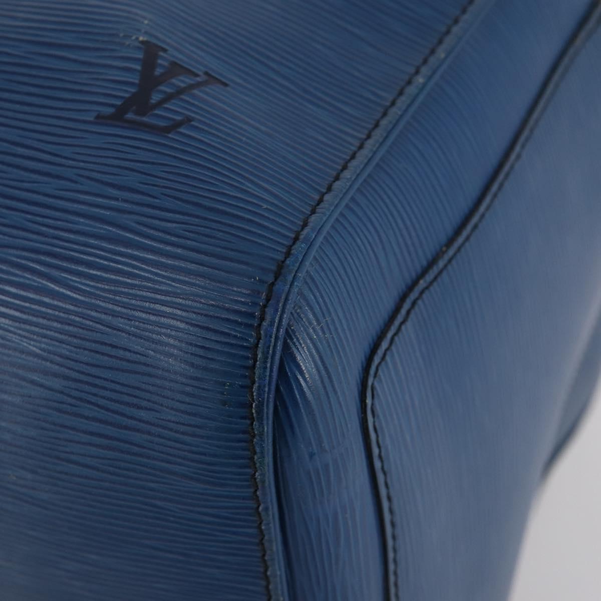 LOUIS VUITTON Epi Keepall 55 Boston Bag Toledo Blue M42955 LV Auth LNZ652A