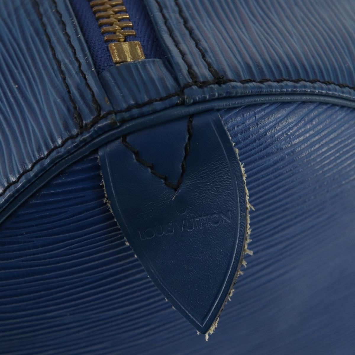 LOUIS VUITTON Epi Keepall 55 Boston Bag Toledo Blue M42955 LV Auth LNZ652A