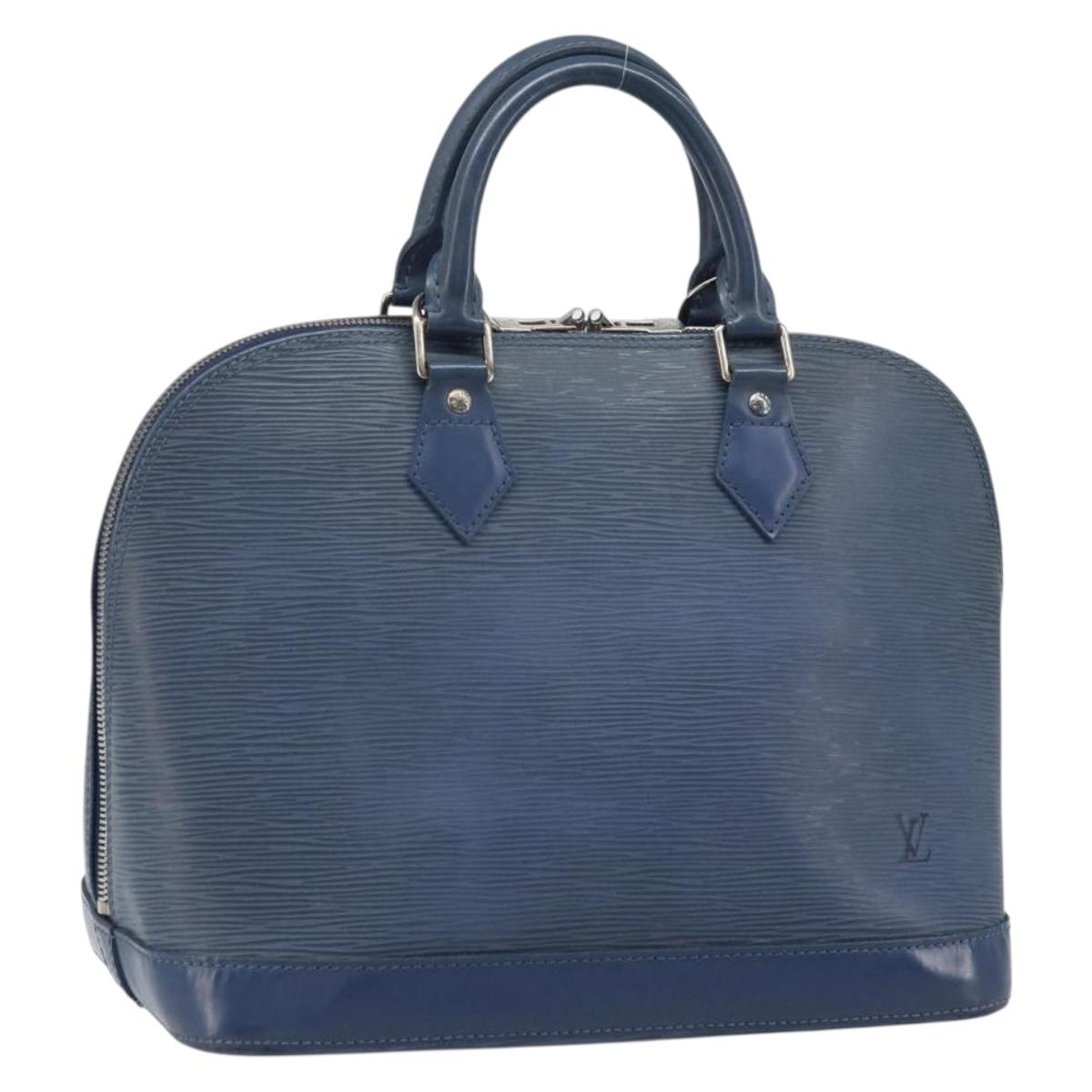 LOUIS VUITTON Epi Alma Hand Bag Myrtille M5214G LV Auth LNZ653A