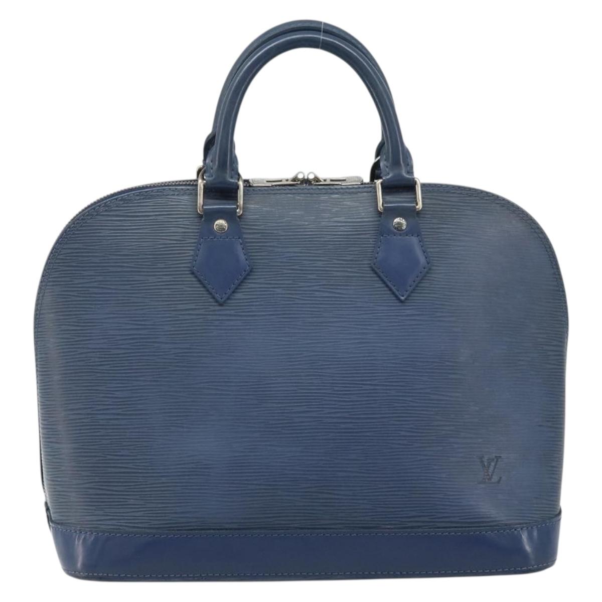 LOUIS VUITTON Epi Alma Hand Bag Myrtille M5214G LV Auth LNZ653A