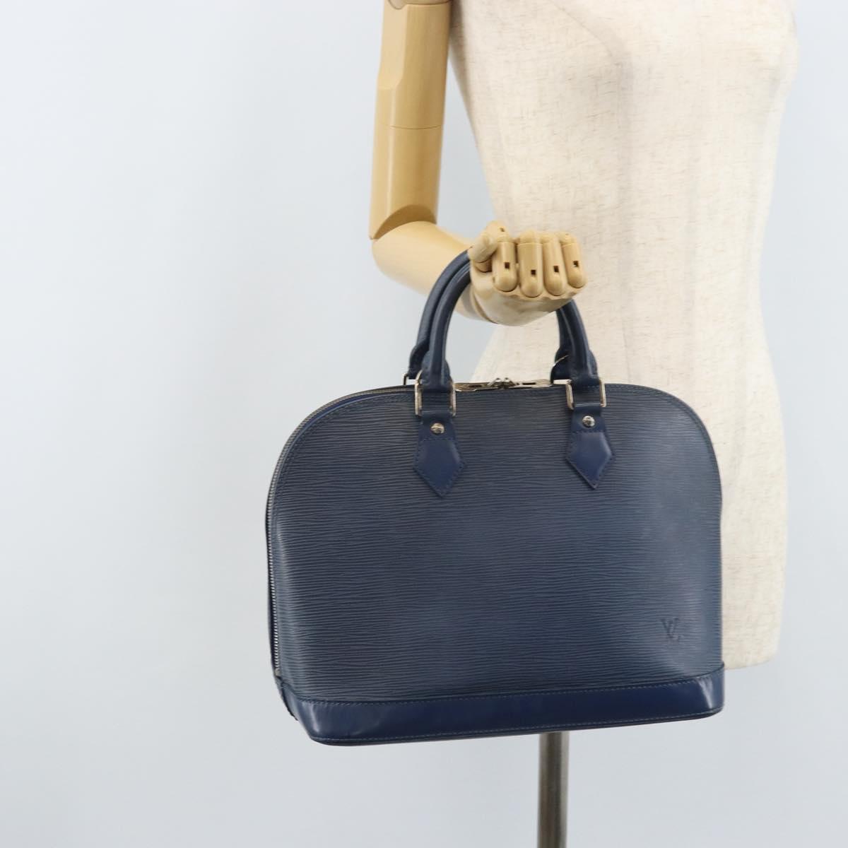 LOUIS VUITTON Epi Alma Hand Bag Myrtille M5214G LV Auth LNZ653A
