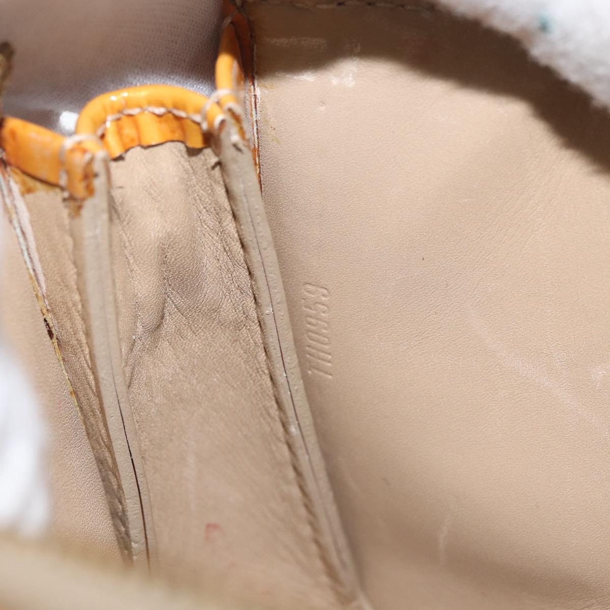 LOUIS VUITTON Monogram Vernis Lexington Pouch Beige M91010 LV Auth LNZ662