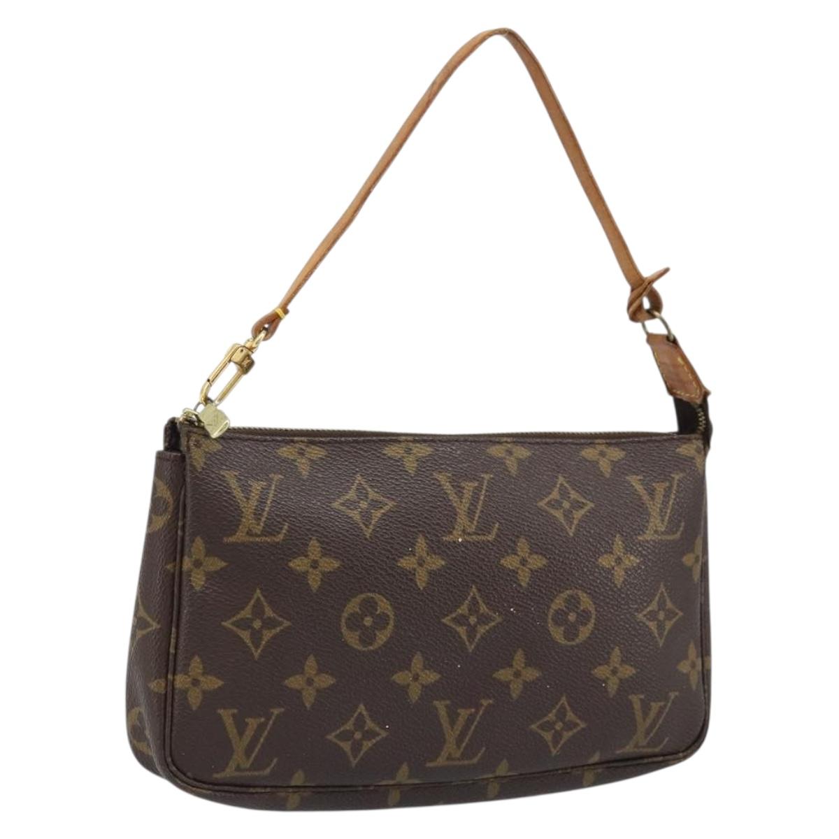 LOUIS VUITTON Monogram Pochette Accessoires Pouch M51980 LV Auth LNZ664