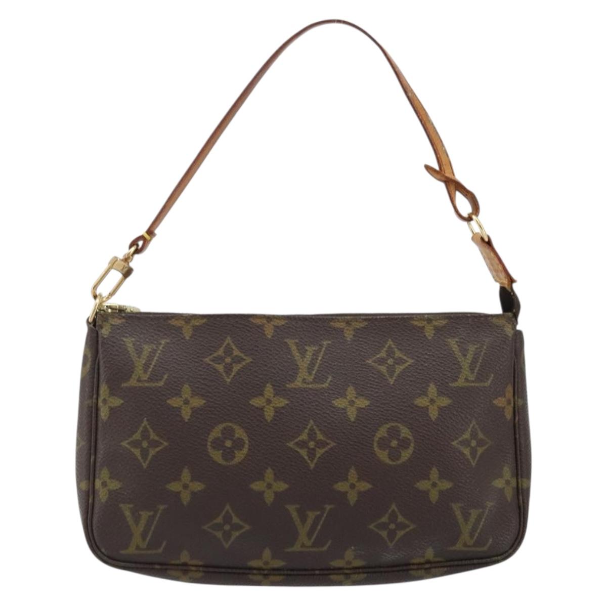 LOUIS VUITTON Monogram Pochette Accessoires Pouch M51980 LV Auth LNZ666