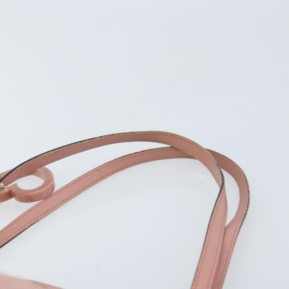 GUCCI GG Canvas Tote Bag Nylon Pink Gold 211976 Auth LNZ669