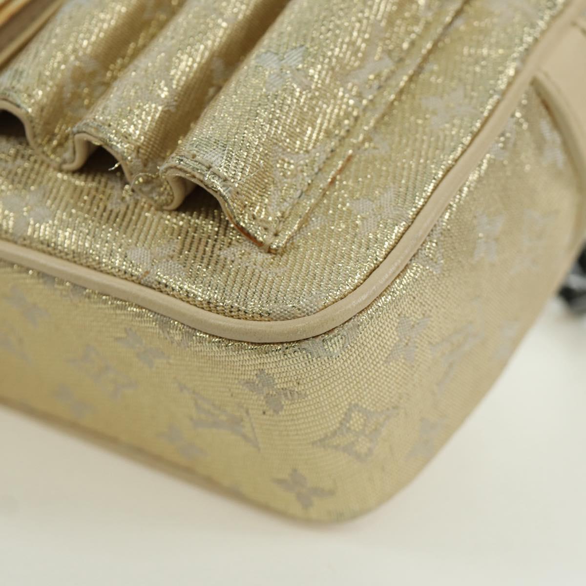 LOUIS VUITTON Monogram Shine Chain McKenna Bag Silver M92362 LV Auth LNZ672V