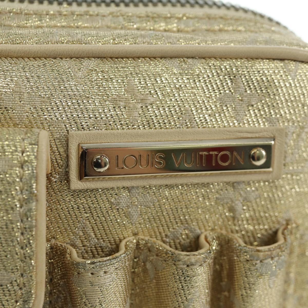 LOUIS VUITTON Monogram Shine Chain McKenna Bag Silver M92362 LV Auth LNZ672V