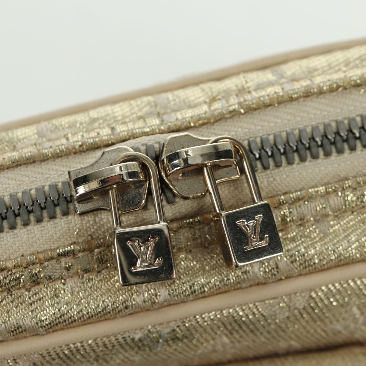 LOUIS VUITTON Monogram Shine Chain McKenna Bag Silver M92362 LV Auth LNZ672V
