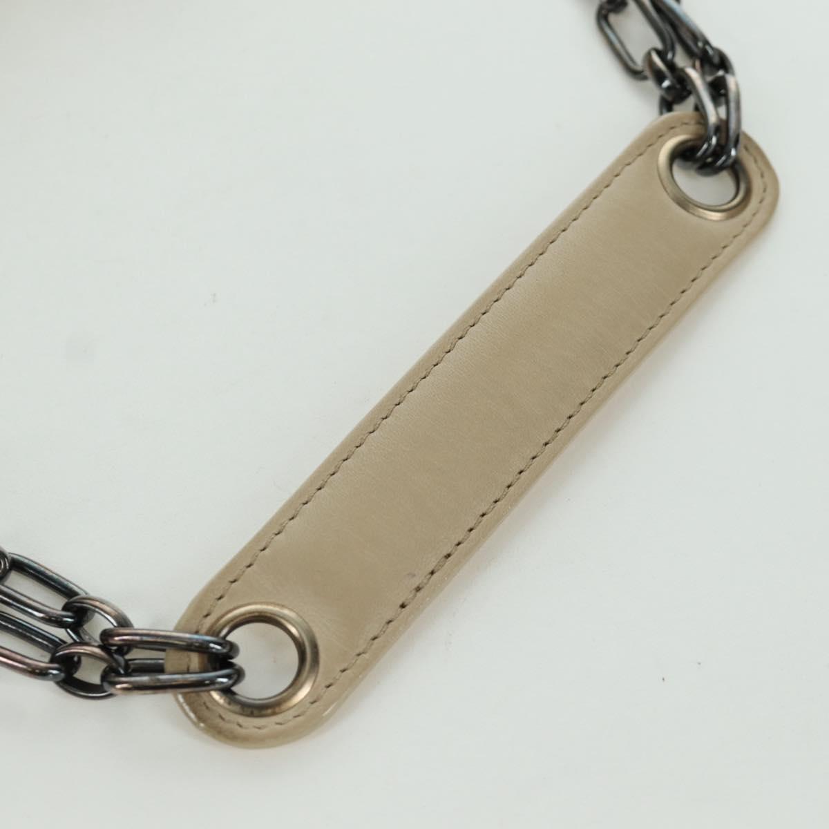 LOUIS VUITTON Monogram Shine Chain McKenna Bag Silver M92362 LV Auth LNZ672V