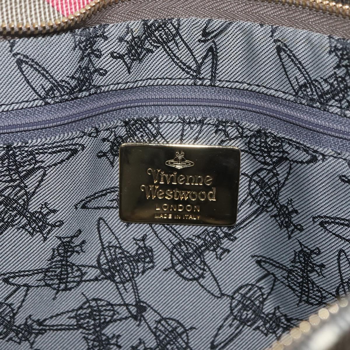 Vivienne Westwood Shoulder Bag PVC Pink Gold Auth LNZ673A