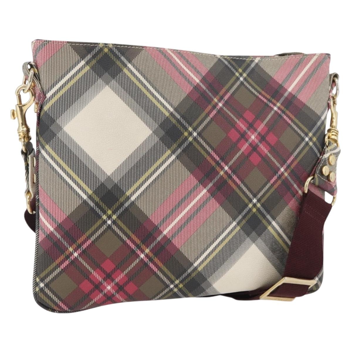 Vivienne Westwood Shoulder Bag PVC Pink Gold Auth LNZ673A