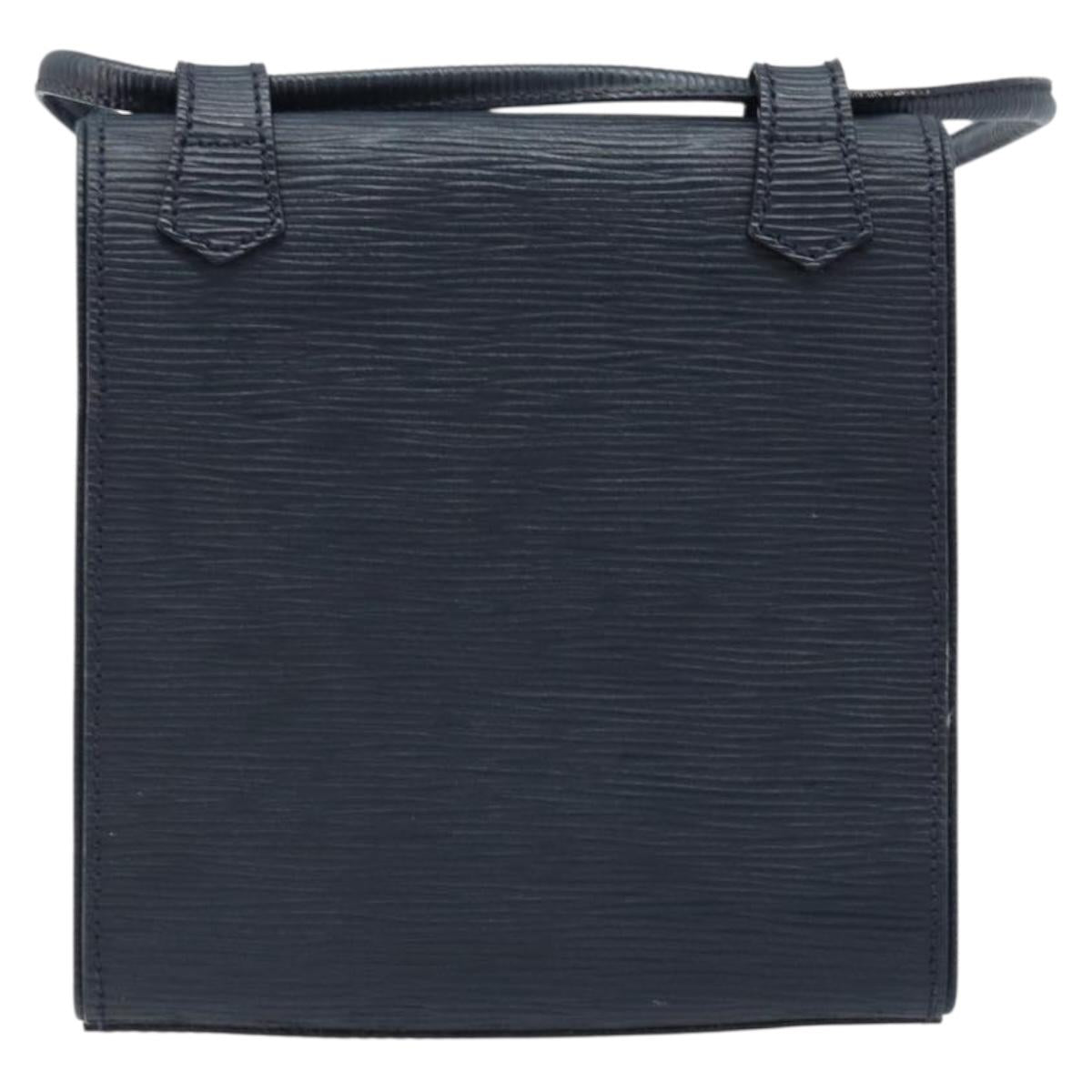 FENDI Shoulder Bag Leather Black Gold Auth LNZ677