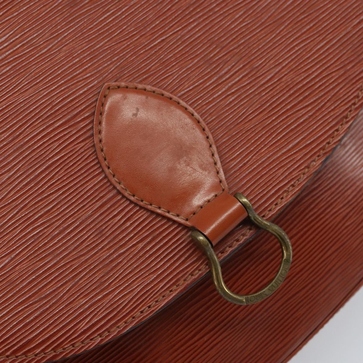 LOUIS VUITTON Epi Saint Cloud GM Shoulder Bag Brown M52193 LV Auth LNZ717