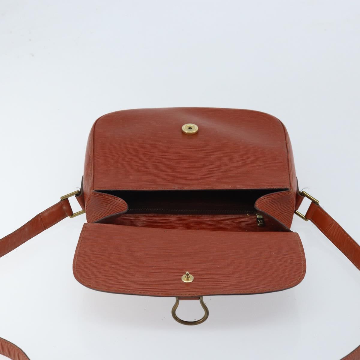 LOUIS VUITTON Epi Saint Cloud GM Shoulder Bag Brown M52193 LV Auth LNZ717