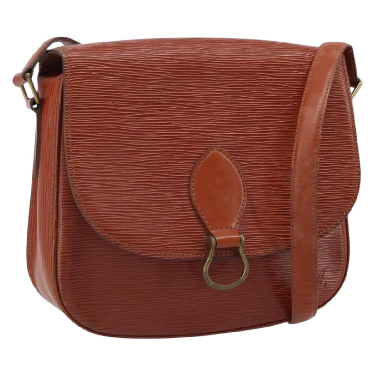 LOUIS VUITTON Epi Saint Cloud GM Shoulder Bag Brown M52193 LV Auth LNZ717
