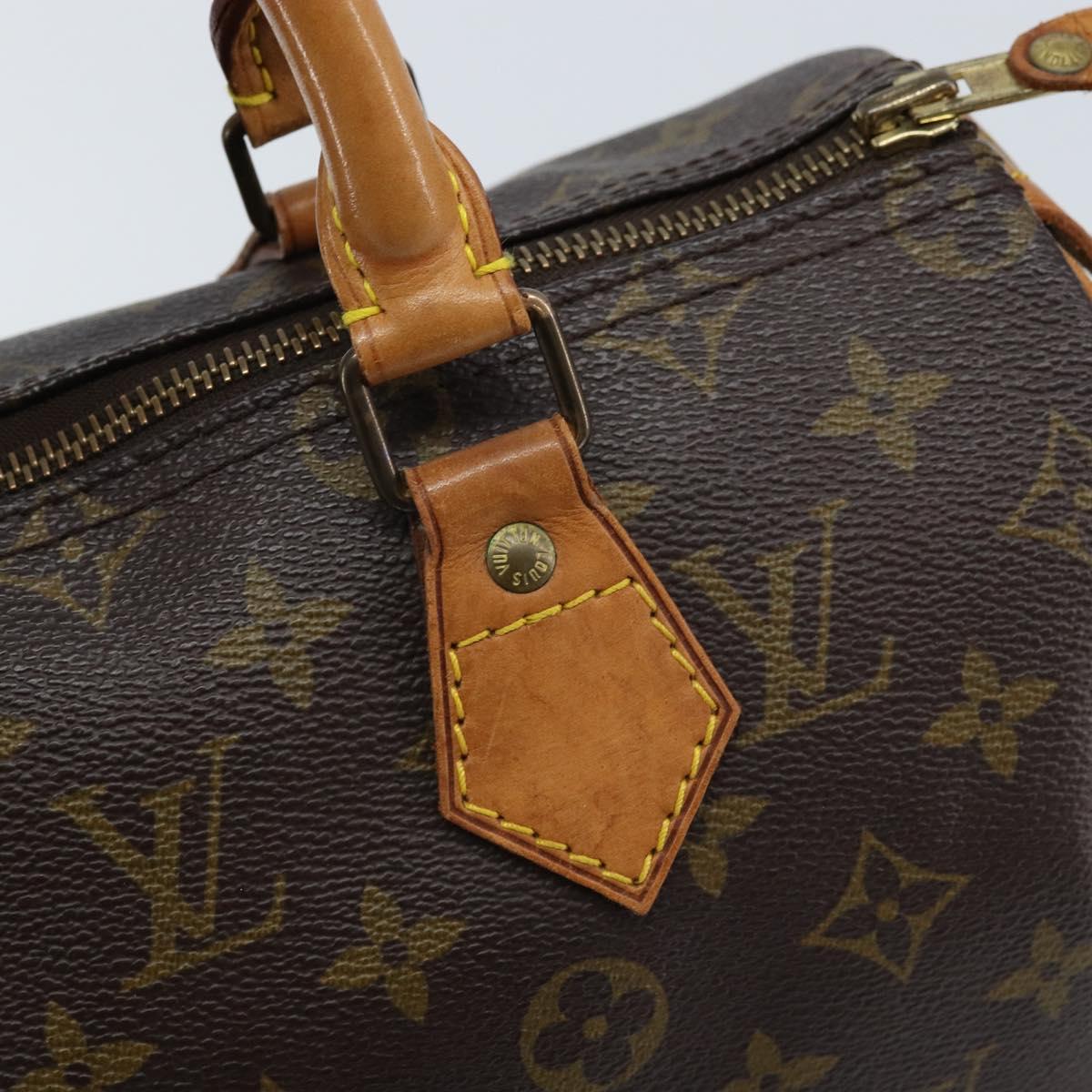 LOUIS VUITTON Monogram Speedy 25 Hand Bag M41528 LV Auth LNZ724V