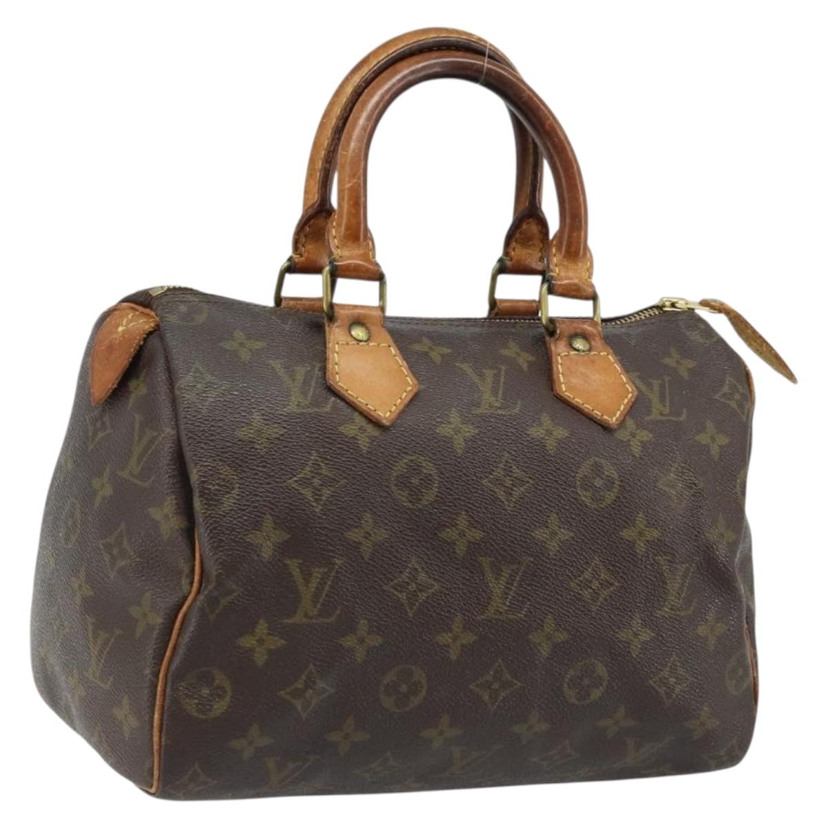 LOUIS VUITTON Monogram Speedy 25 Hand Bag M41528 LV Auth LNZ725