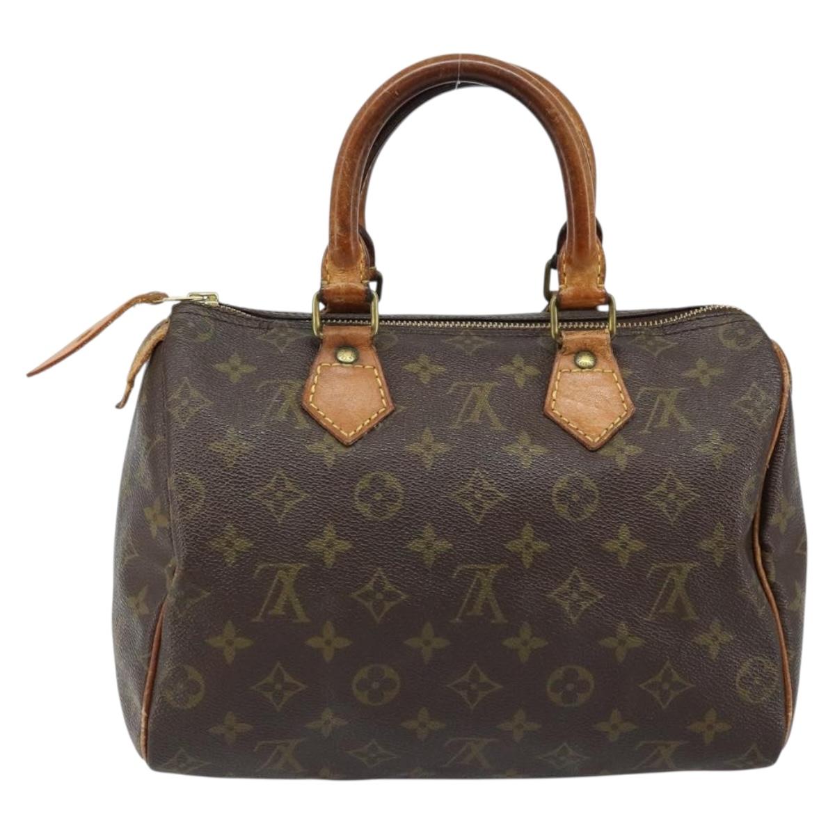 LOUIS VUITTON Monogram Speedy 25 Hand Bag M41528 LV Auth LNZ725
