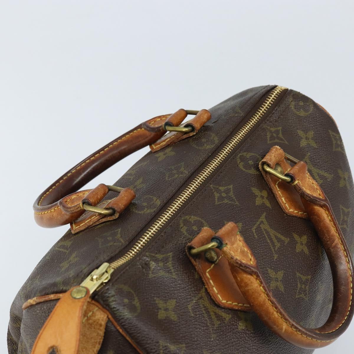LOUIS VUITTON Monogram Speedy 25 Hand Bag M41528 LV Auth LNZ725