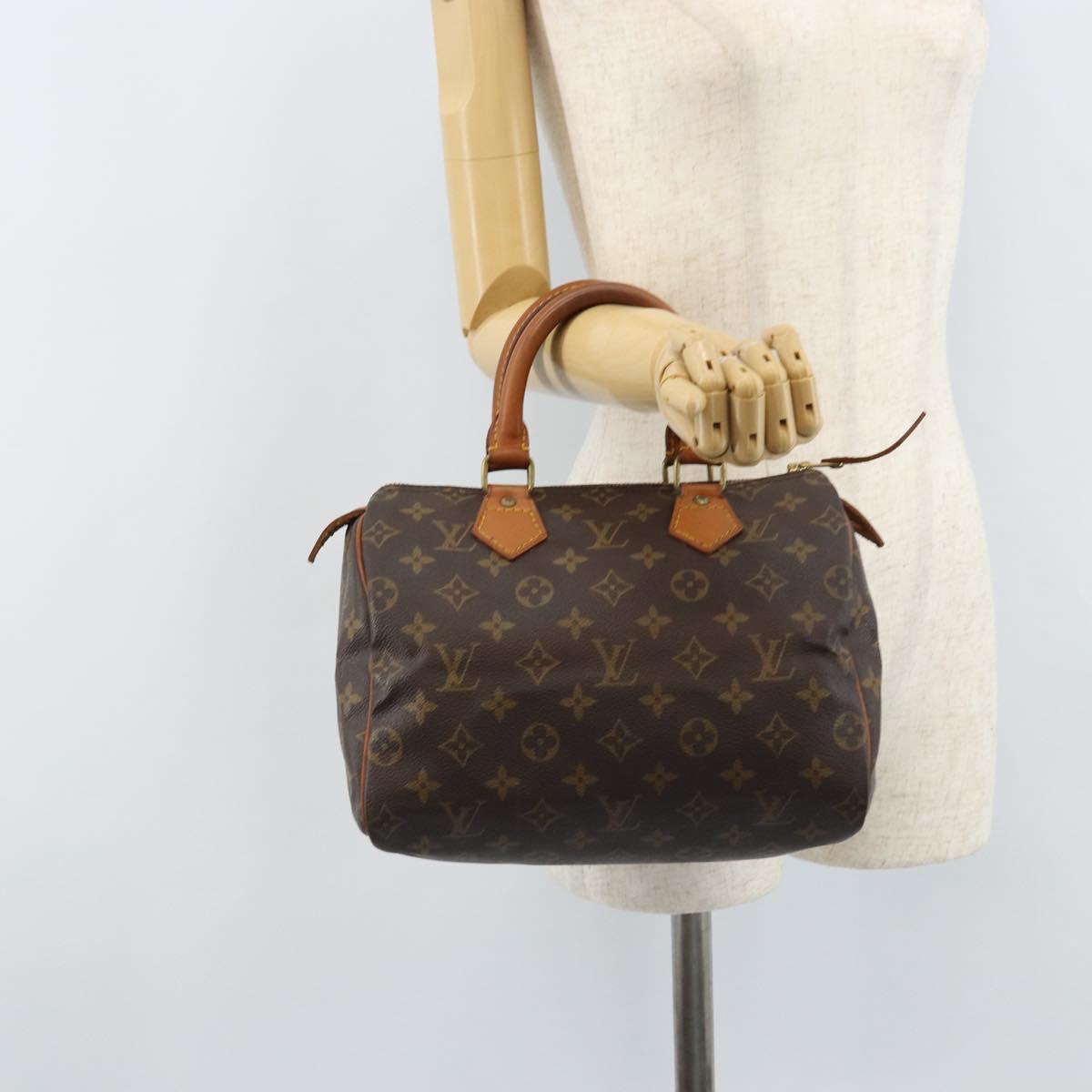 LOUIS VUITTON Monogram Speedy 25 Hand Bag M41528 LV Auth LNZ726V
