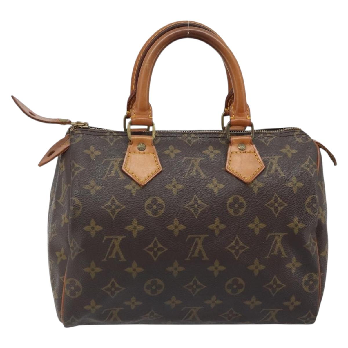LOUIS VUITTON Monogram Speedy 25 Hand Bag M41528 LV Auth LNZ726V