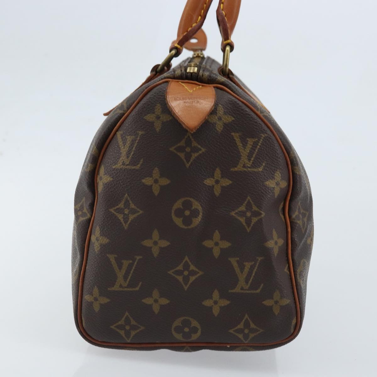 LOUIS VUITTON Monogram Speedy 25 Hand Bag M41528 LV Auth LNZ726V