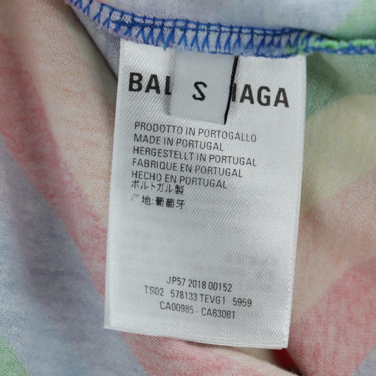 BALENCIAGA T Shirt Cotton Multicolor Auth LNZ729V