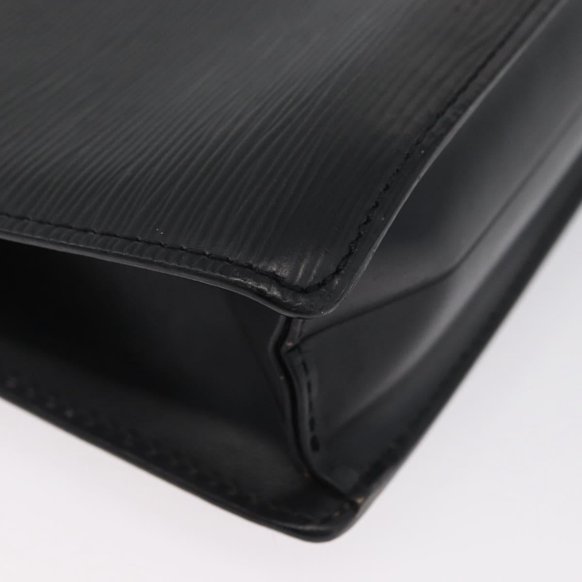 LOUIS VUITTON Epi Serie Dragonne Clutch Bag Black Noir M52612 LV Auth LNZ734