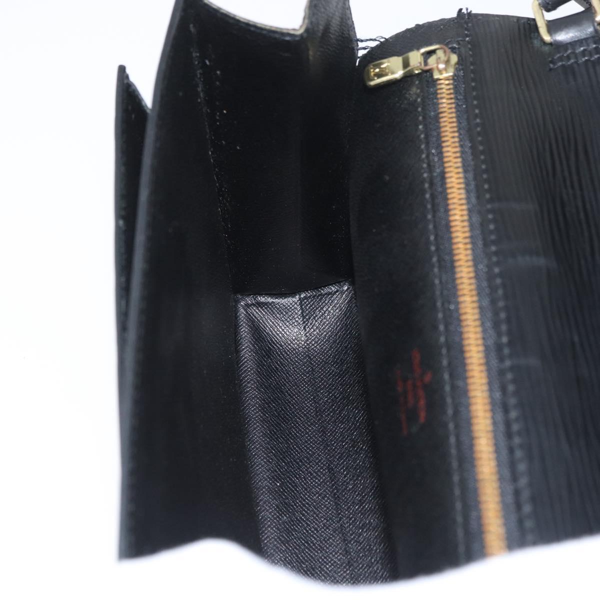 LOUIS VUITTON Epi Serie Dragonne Clutch Bag Black Noir M52612 LV Auth LNZ734