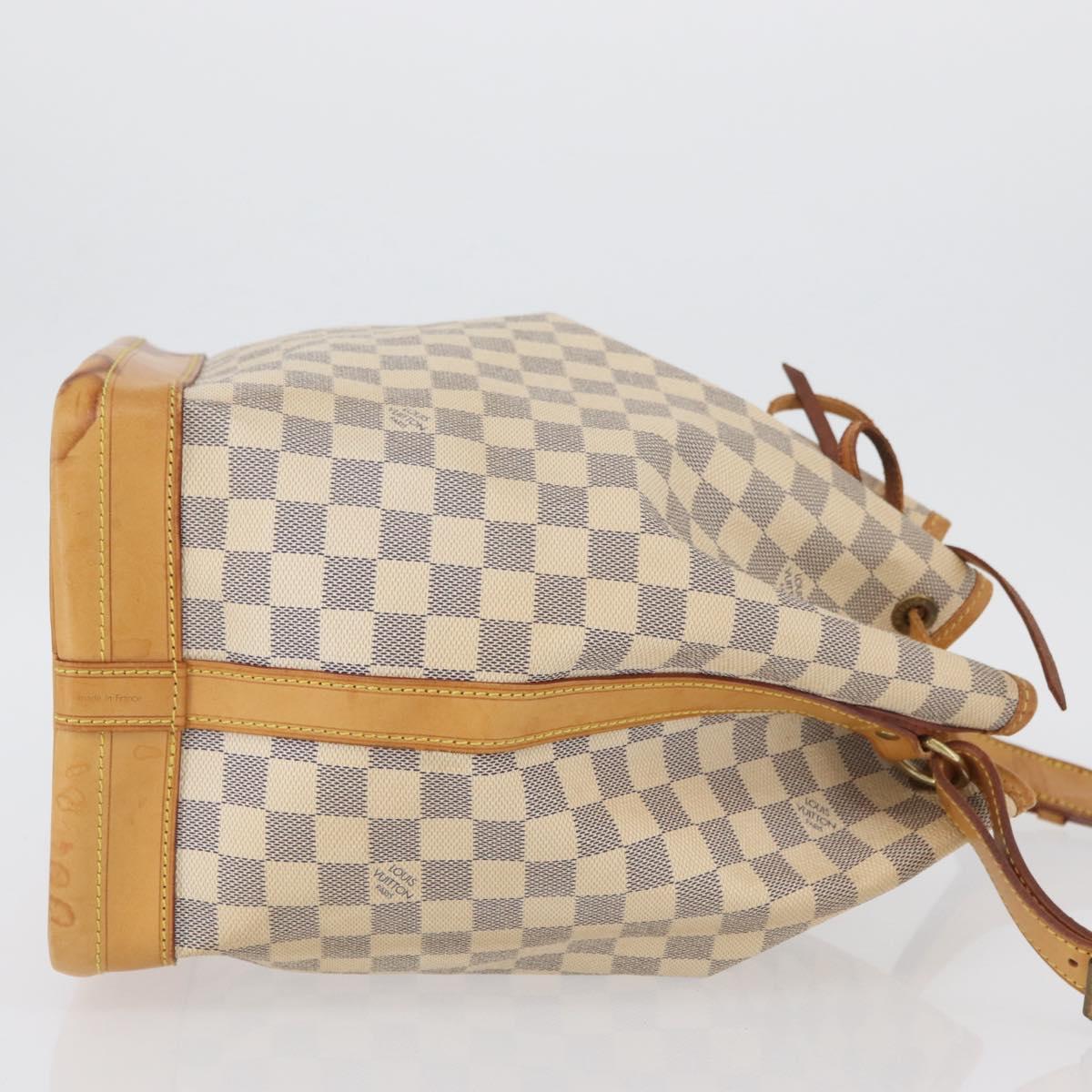 LOUIS VUITTON Damier Azur Noe Shoulder Bag N42222 LV Auth LNZ751A